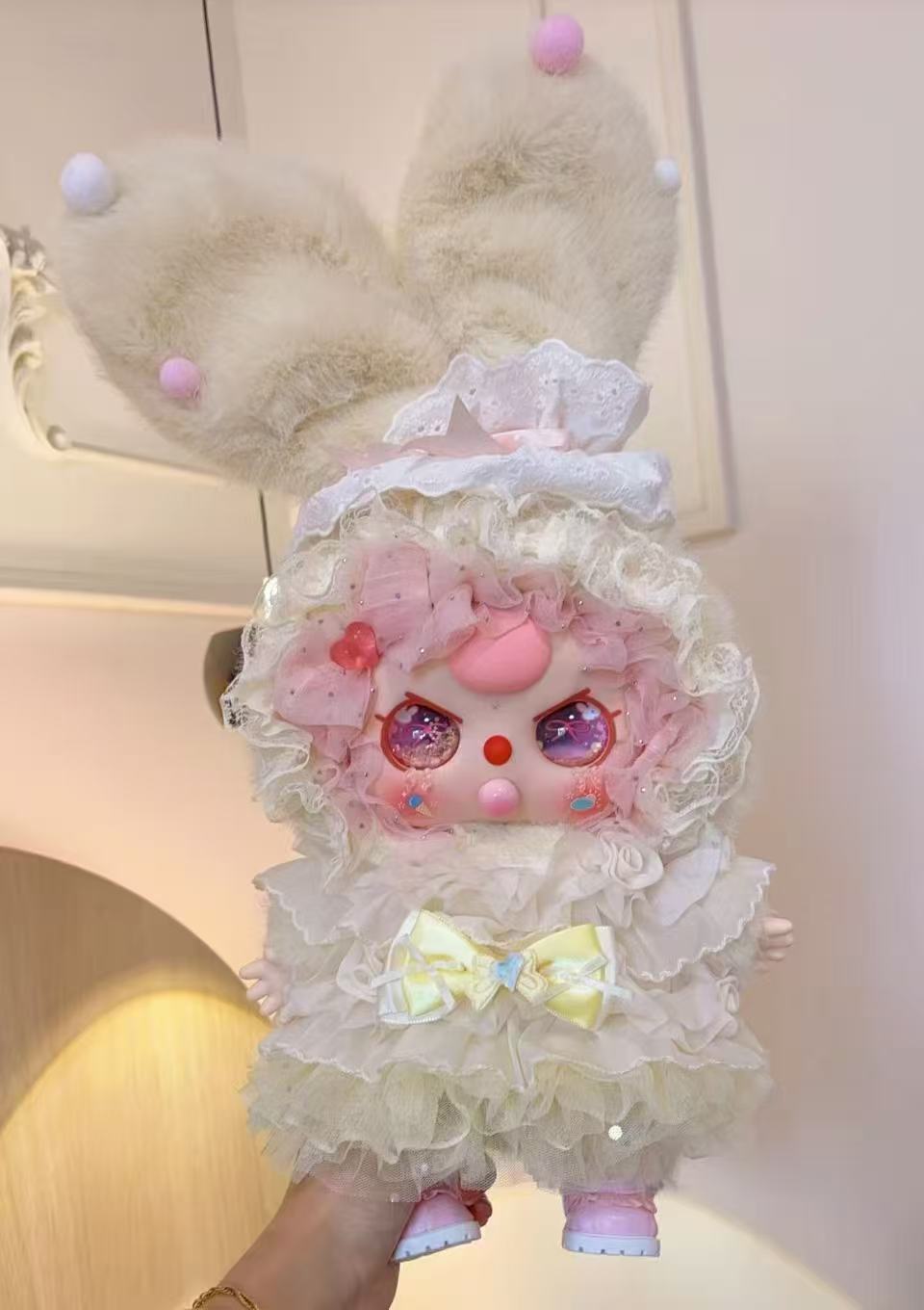 Baby Three Customs White Cute Bunny