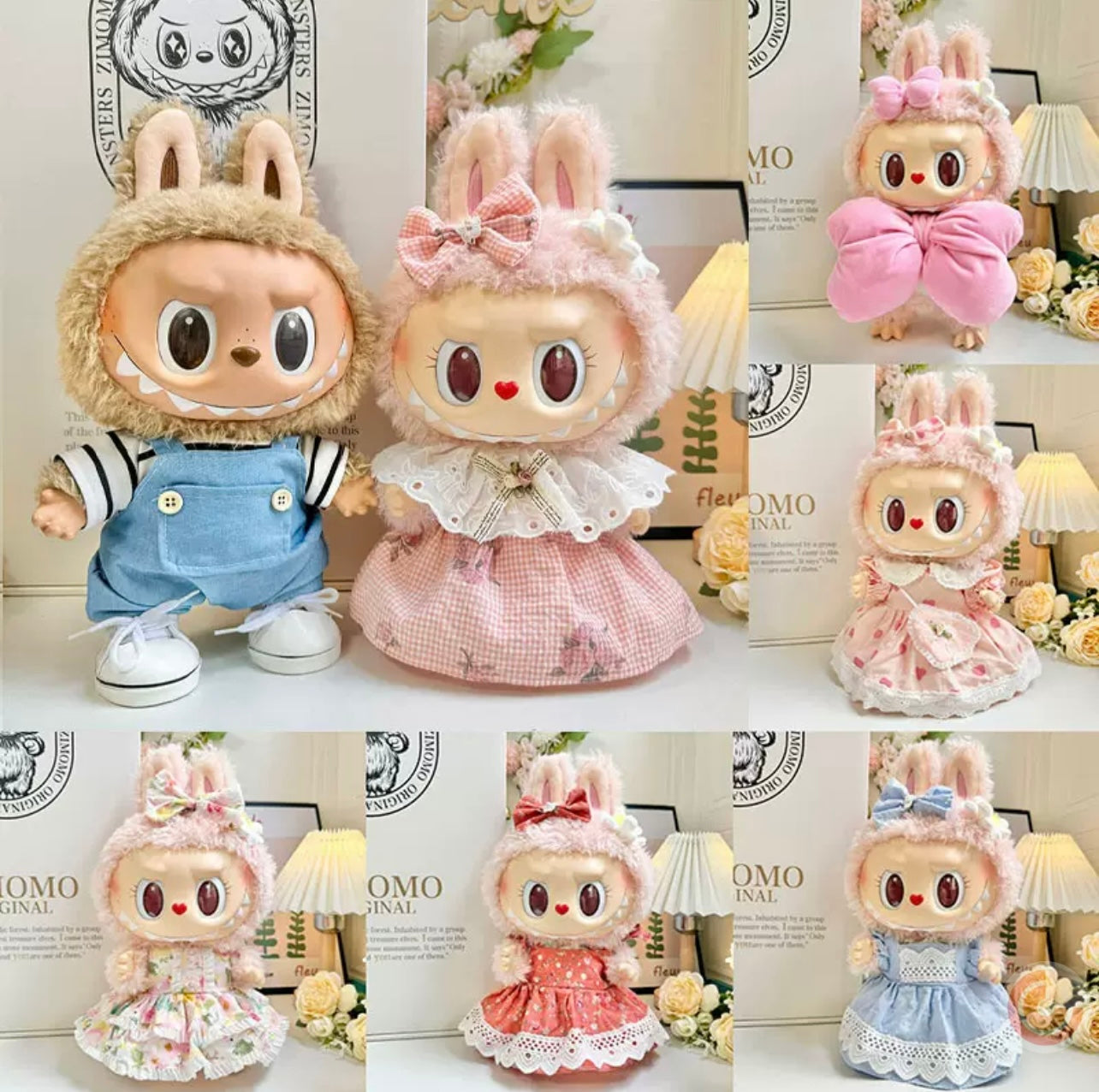 Outfit 38cm Labubu customized