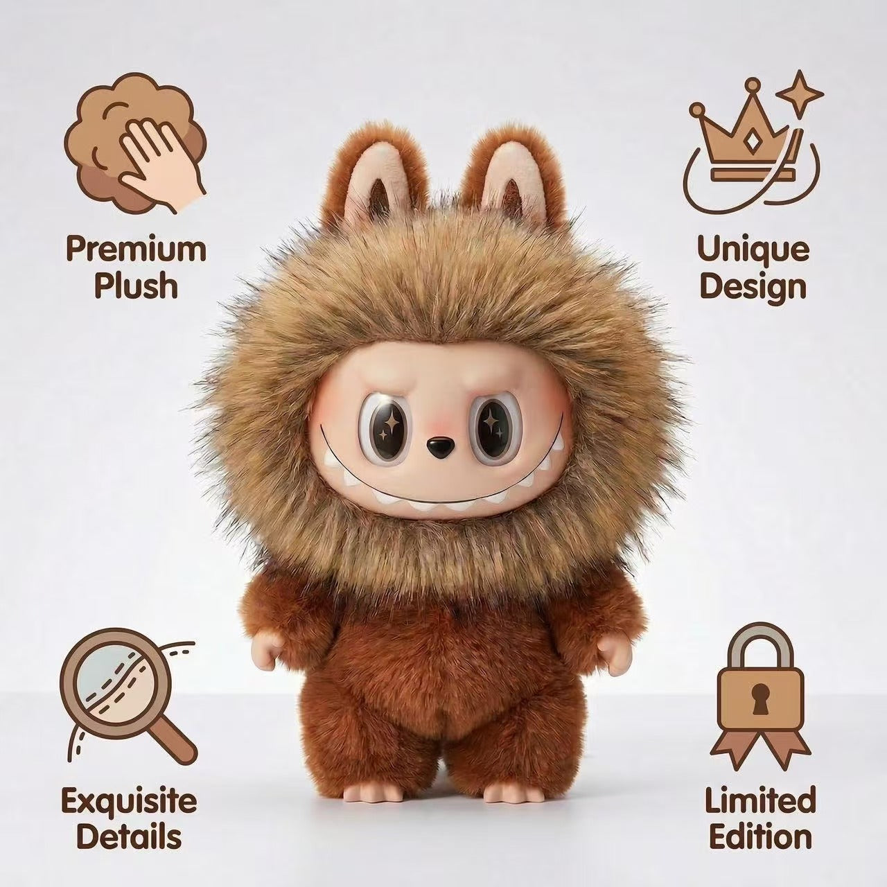 🦁 LION LABUBU — Handmade Custom Plush | Limited Edition