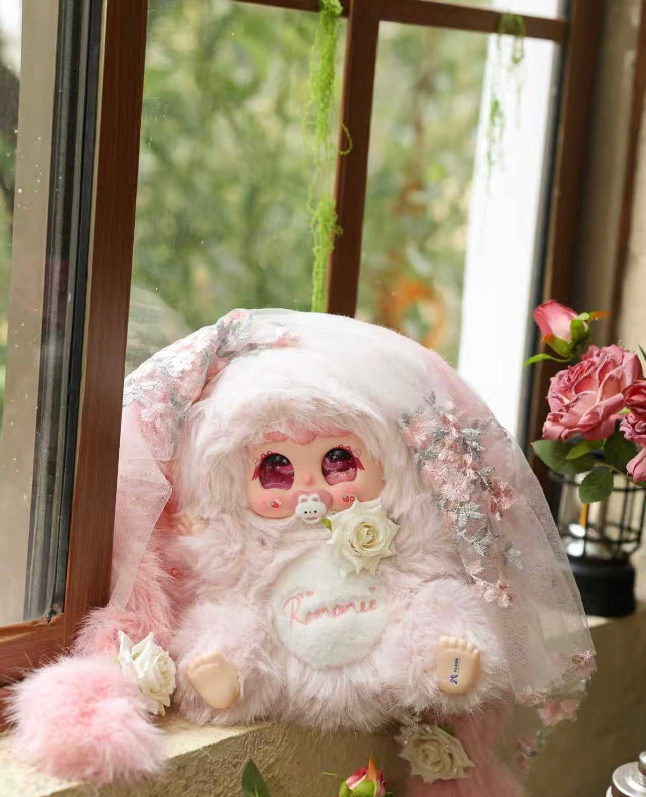 JIIMO 600% Box Mystery, Bunny Plush Dolls,Soft Furry Collectibles,Backpack or clothing decoration