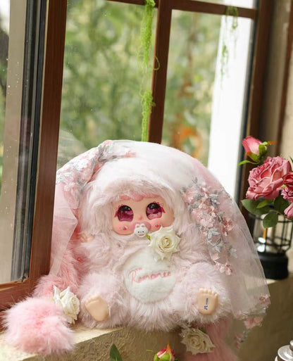 JIIMO 600% Box Mystery, Bunny Plush Dolls,Soft Furry Collectibles,Backpack or clothing decoration