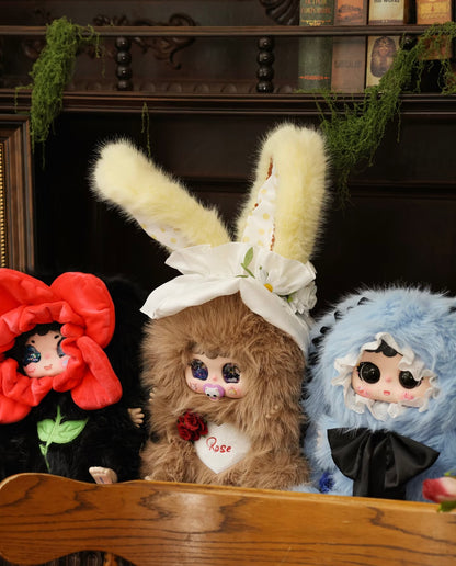 JIIMO 600% Box Mystery, Bunny Plush Dolls,Soft Furry Collectibles,Backpack or clothing decoration