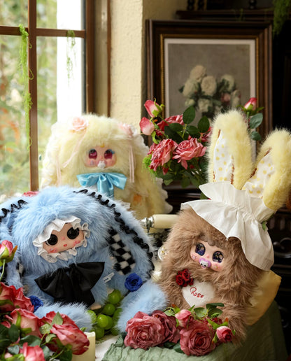 JIIMO 600% Box Mystery, Bunny Plush Dolls,Soft Furry Collectibles,Backpack or clothing decoration