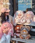MIElno-Meow rabbit diary series 600% Bunny Plush Dolls,Soft Furry Collectibles,Backpack or clothing decoration,Blind bag Kawwaii Stuffed Animals