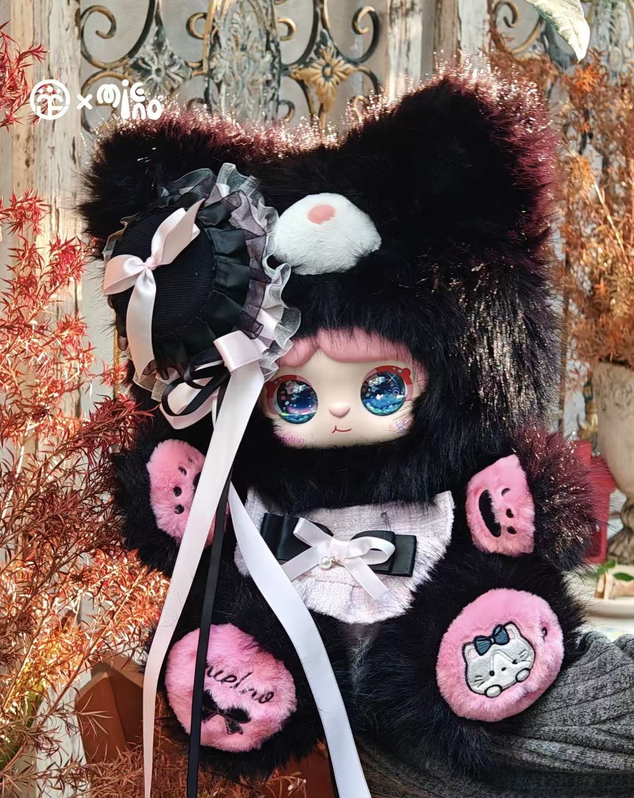 MIElno-Meow rabbit diary series 600% Bunny Plush Dolls,Soft Furry Collectibles,Backpack or clothing decoration,Blind bag Kawwaii Stuffed Animals