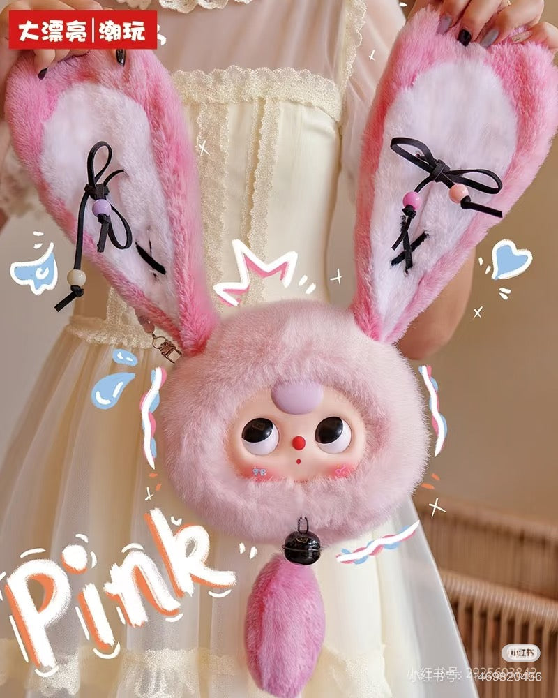 Baby Three Lucky Rabbit Zipper Bag
